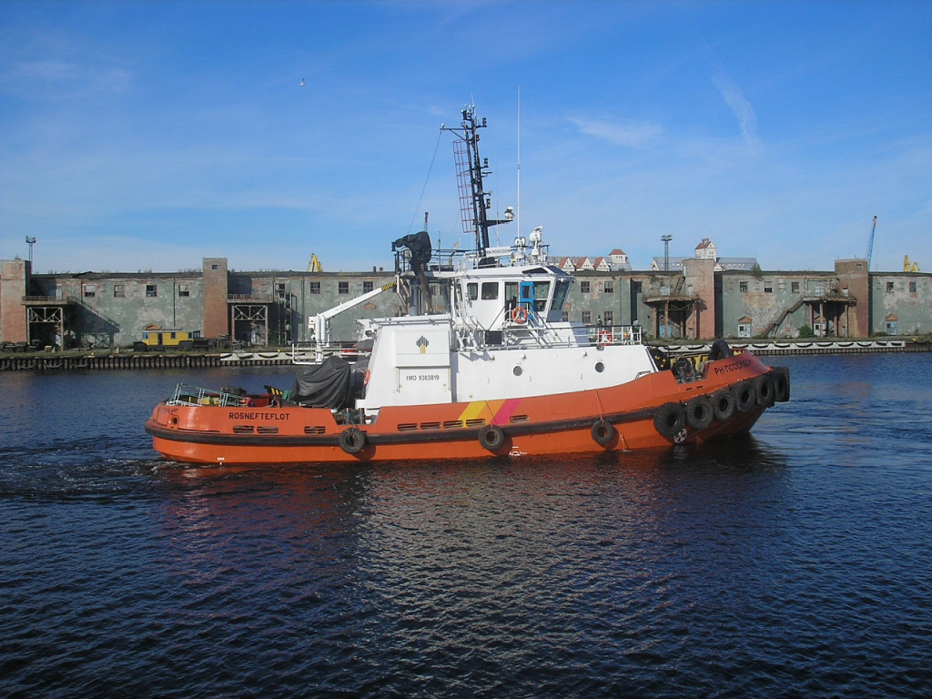 Dock repairs. Tug boat «RN Poseidon» AKRUS ®
