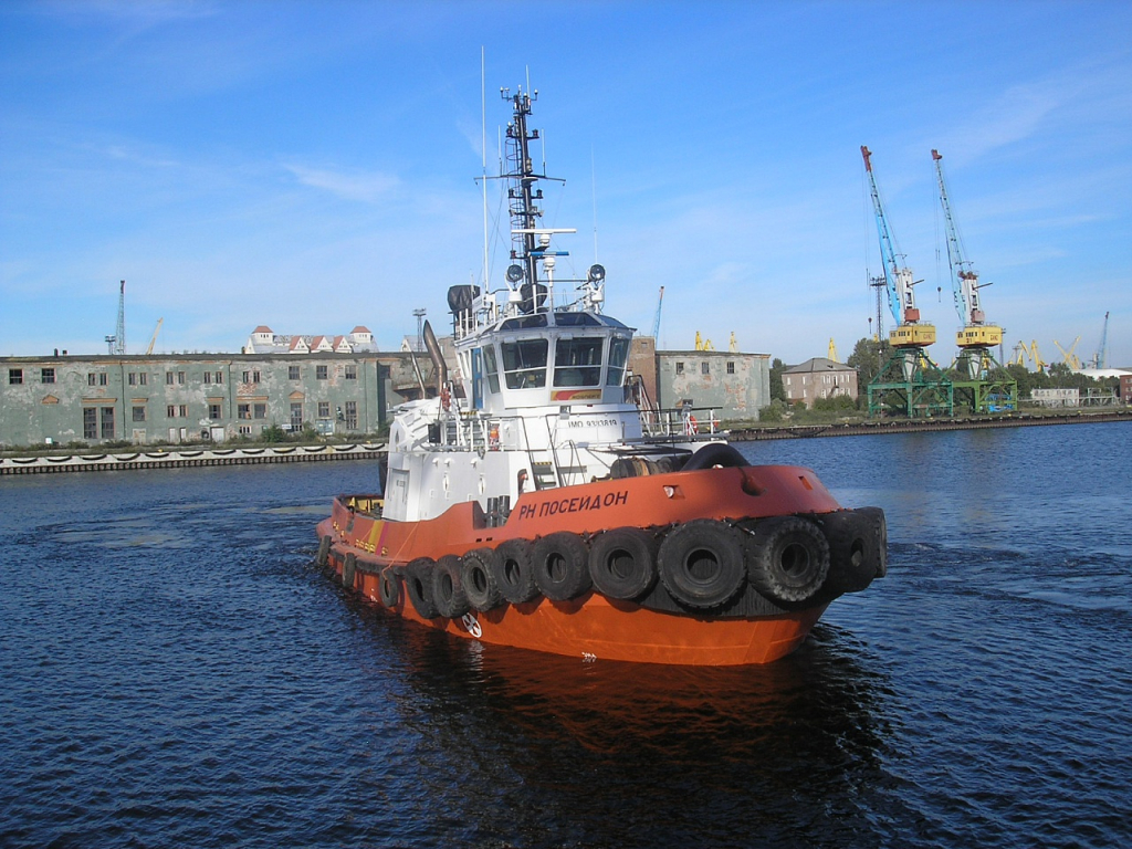 Dock repairs. Tug boat «RN Poseidon» AKRUS ®